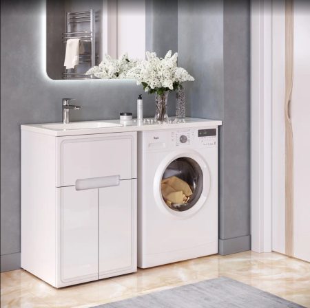 Раковина из искусственного камня Taliente ФР-00003411 90х50 накладная цвет белый