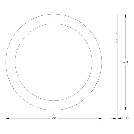 Зеркало Evoform Fashion BY 0409 60х60 подвесное