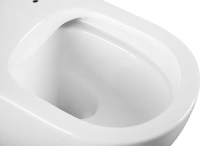 Унитаз подвесной CHARUS TORRE BIANCA EWC700-121W белый с сиденьем микролифт безободковый каскадный смыв