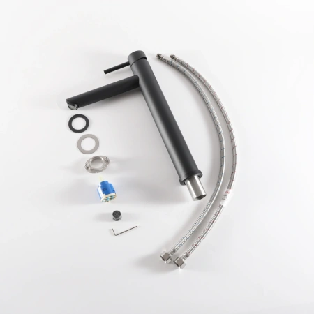 Смеситель Gid Cascada Berlin SS080-BM-D (SS080BMD) на столешницу черный матовый