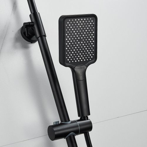 Душевая стойка Shevanik S9936H настенная цвет черный - фото 5