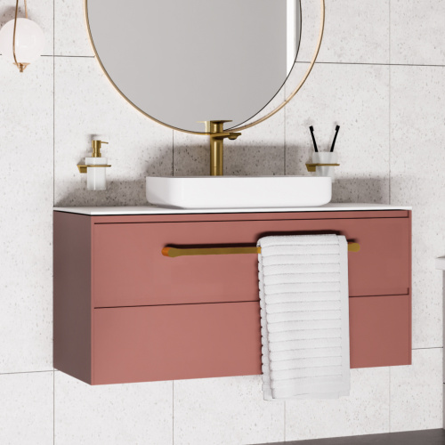 Смеситель WasserKRAFT Aisch 5500 5503H на раковину золото - фото 2