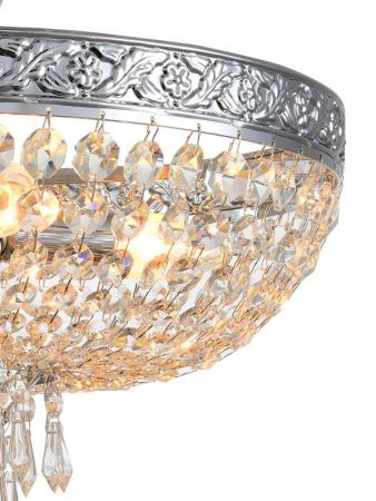 Люстра на штанге Natali Kovaltseva Barocco (Бароццо) BAROCCO 81404/4C CHROME