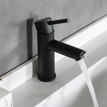 Смеситель Gid Cascada Berlin SS080-BM-K (SS080BMK) на раковину черный матовый