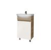 Тумба под раковину Grossman Поло 104501-1 40х30 напольная цвет белый/коричневый