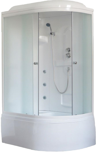 Душевая кабина Royal Bath ВК RB8120BK2-M-L 120х80 асимметричная с крышей