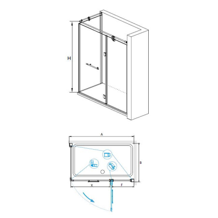 Душевой уголок RGW Viscount 02044180-18 80х100 стекло прозрачное профиль белый без поддона