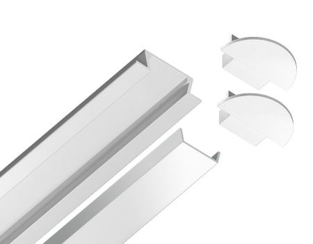 Алюминиевый встраиваемый профиль Ambrella Light Alum Profile (Алум Профиле) GP1001WH