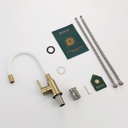 Смеситель для кухни Splenka S201 S201.4408.03 на мойку золото