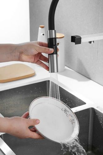 Смеситель для кухни Rose R958L на мойку сатин - фото 5