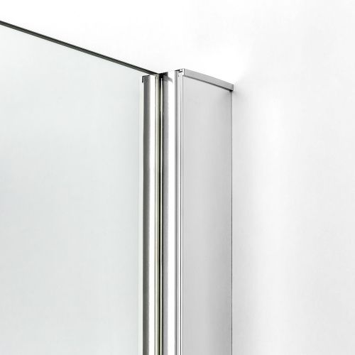 Душевой уголок New Trendy NEW MERANA Chrome K-0327 90х90 стекло прозрачное профиль хром без поддона - фото 4