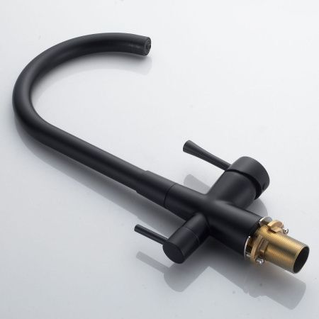 Смеситель для кухни Shevanik S428H на мойку черный