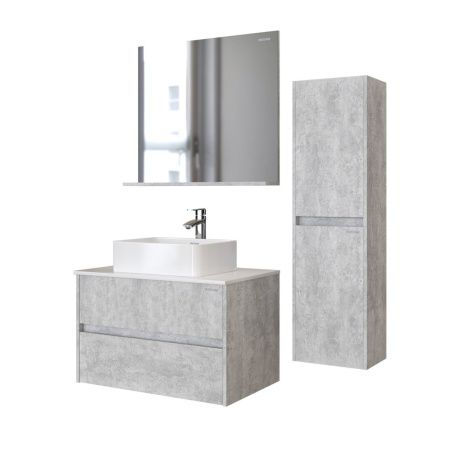 Тумба под раковину Grossman Эдванс 108010 80х50 подвесная цвет серый