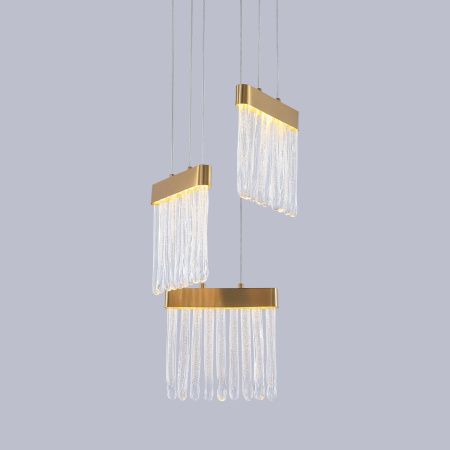Светильник подвесной Delight Collection P98057-3 antique brass
