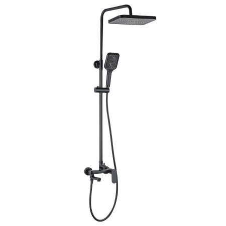 Душевая стойка Azario ARIZONA AZ-20BS настенная цвет черный