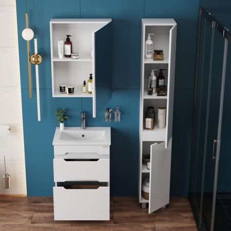 Тумба под раковину Onika Айленд 105039 50х40 напольная цвет белый