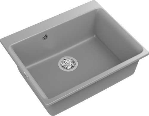 Кухонная мойка Rivelato AXEL Х-60 grigio metallizzato 63х52 цвет серый металлик - фото 3