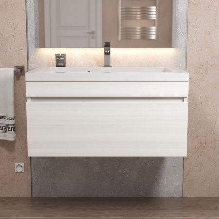 Тумба под раковину Uperwood Eva 3930213464 70х50 подвесная цвет бежевый