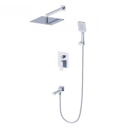 Душевая система Wonzon & Woghand Cube 2.0 WW-88087068-CR встраиваемая в стену цвет хром