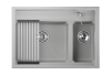 Кухонная мойка Granula Kitchen Space 7302, АРКТИК 75х50 цвет белый поверхность матовая