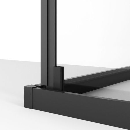 Душевой уголок Niagara Nova NG-6835-34BLACK 100х100 стекло прозрачное профиль черный без поддона