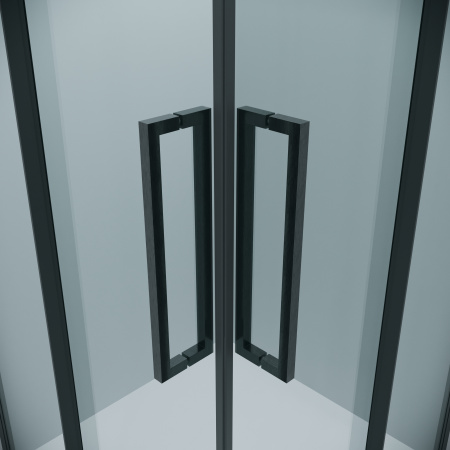 Душевой уголок Grossman Cosmo 300.K33.02.1010.42.00 100х100 стекло прозрачное профиль графит матовый без поддона