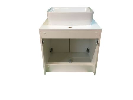 Тумба с раковиной Sintesi STL.W7019_SIN-LVB-APP-401 60х60 подвесная цвет белый