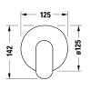 Смеситель для душа Duravit Habito WA4210007C46 настенный черный