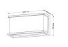 Уличный настенный светильник Italline IT30 IT3008A