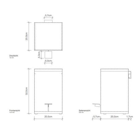 Ведро мусорное Decor Walther Universal 614560