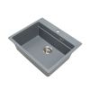 Кухонная мойка Grandex Aqua 500502 60х50 цвет серый поверхность матовая
