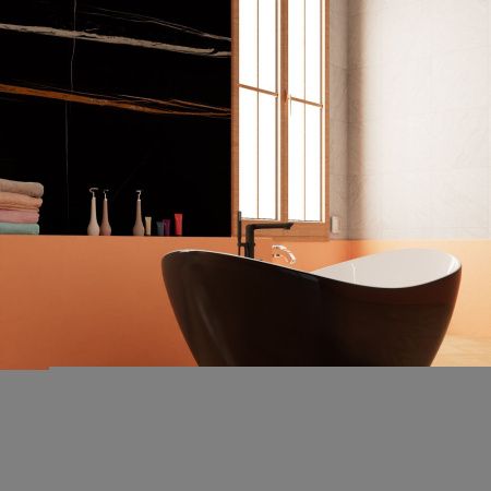 Ванна акриловая Frank 12520 170х75 отдельностоящая овальная с ножками