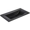 Раковина из искусственного камня Vincea VCB-3M900B 90х50 встраиваемая цвет черный 1 отверстие под смеситель