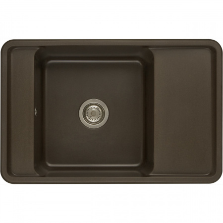 Кухонная мойка Aquaton Беллис 1A725032BS280 78х51 цвет коричневый поверхность матовая