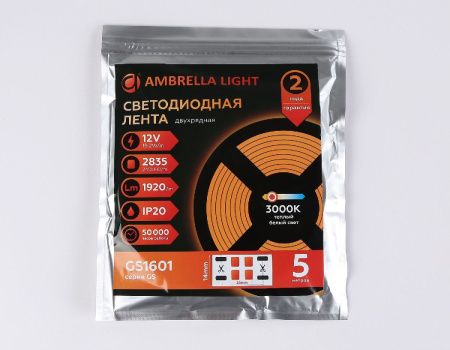Светодиодная лента Ambrella Light LED Strip 12V (ЛЕД Стрип 12В) GS1601