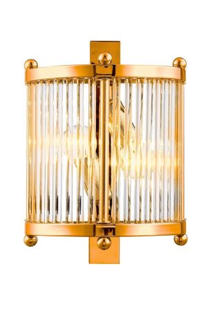 Светильник настенный Crystal Lux Tadeo (Тадео) TADEO AP2 GOLD/TRANSPARENTE