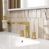 Смеситель для раковины Wasserkraft Schunter 8200 8235 встраиваемый в стену золото
