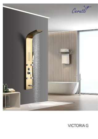 Душевая панель Cerutti SPA CT9978 прямоугольная настенная Душевая панель Cerutti SPA CT9978 прямоугольная настенная
