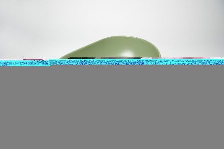 Раковина из сантехнического фарфора Galassia Dream 7308SV 60х40 накладная цвет зеленый