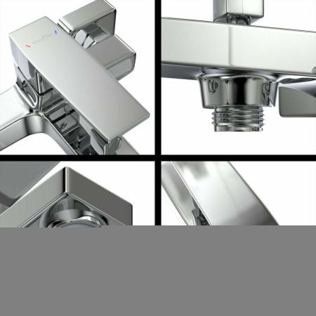 Смеситель для ванны Tokito AKARI TOK-AKA-1014 настенный хром