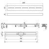 Душевой лоток Timo Eco SP10900-SG10900 95х10 черный