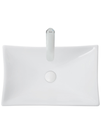Раковина из сантехнического фаянса WeltWasser WW SK 10000004586 40 см накладная цвет белый без отверстий под смеситель