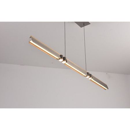 Светильник подвесной iLedex Vision (Висион) 9309D-1200-2 GR+BK
