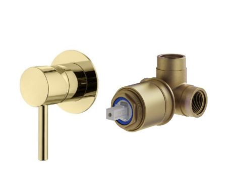 Смеситель для душа Plumberia Selection Ixo KITXO1135OR встраиваемый золото