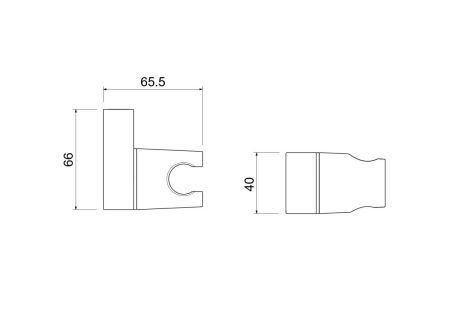 Держатель для душа Aquatek AQ2406MB черный