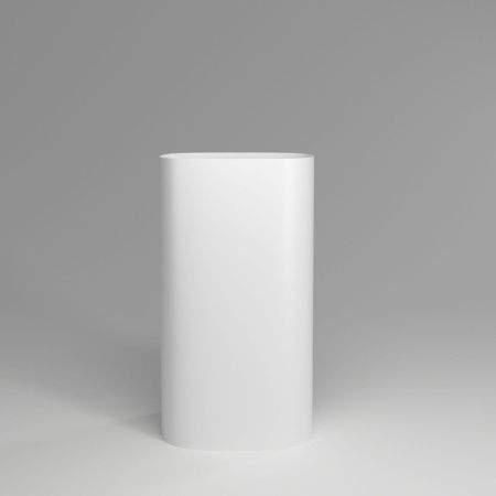 Раковина из искусственного камня Plumberia Selection Ronnie RONNIE SOFT BO 50х40 напольная цвет белый