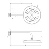 Верхний душ Gessi Venti20 65149#710 35х35 латунь