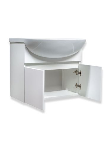 Тумба под раковину Runo ЛАДА 00-00001366 50х30 подвесная цвет белый - фото 2