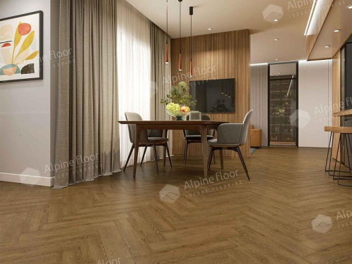 Кварцвиниловая плитка Alpine Floor Parquet LVT ECO 16-32 Дуб Селена Дуб Селена толщина 0.25 см 43 класс 590х118 - фото 4