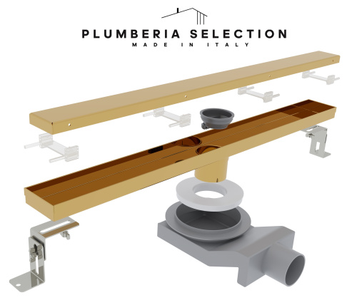 Душевой трап Plumberia Selection PSL LINEAR PSL100OR напольный - фото 3